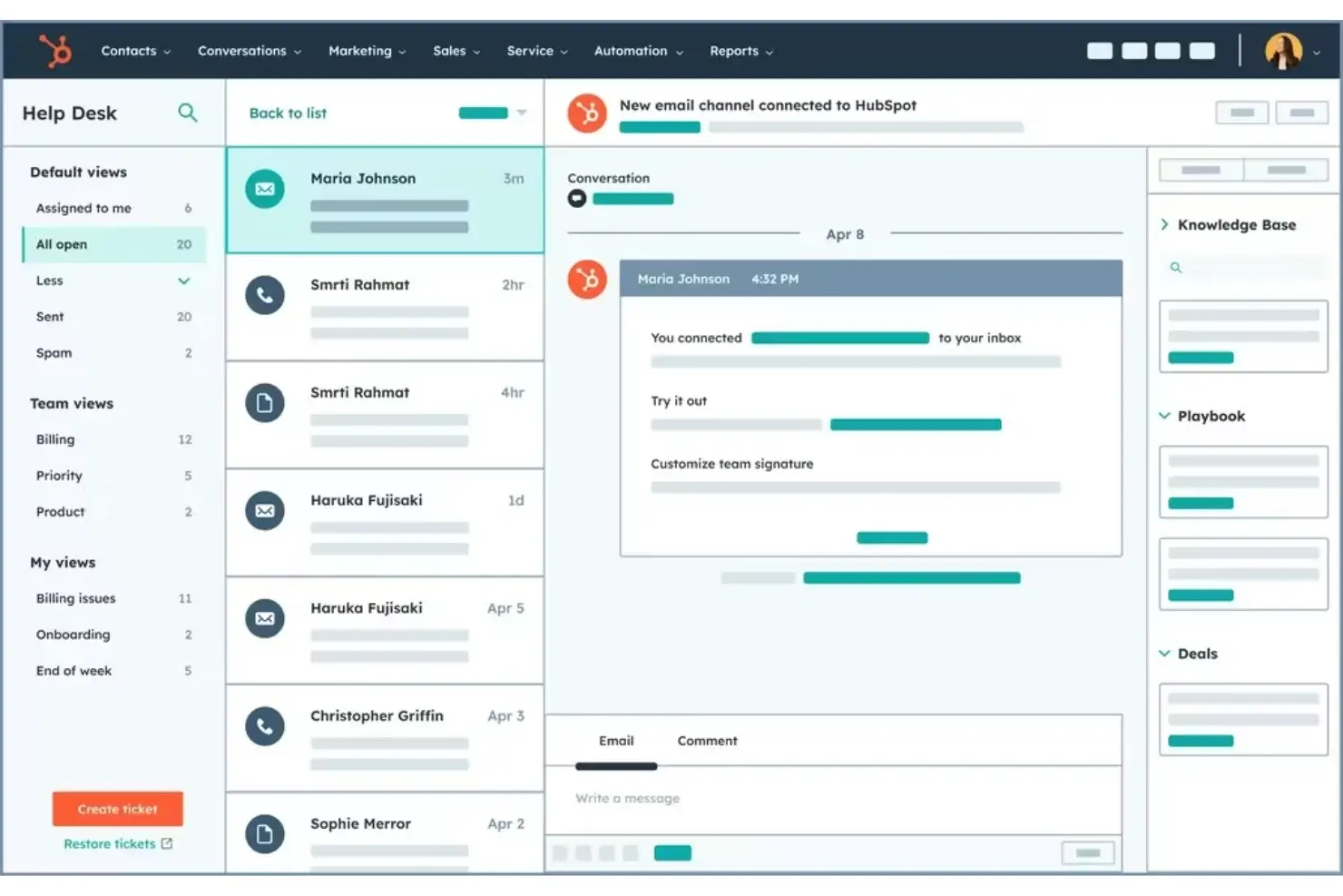ระบบ แชทบอท HubSpot CRM