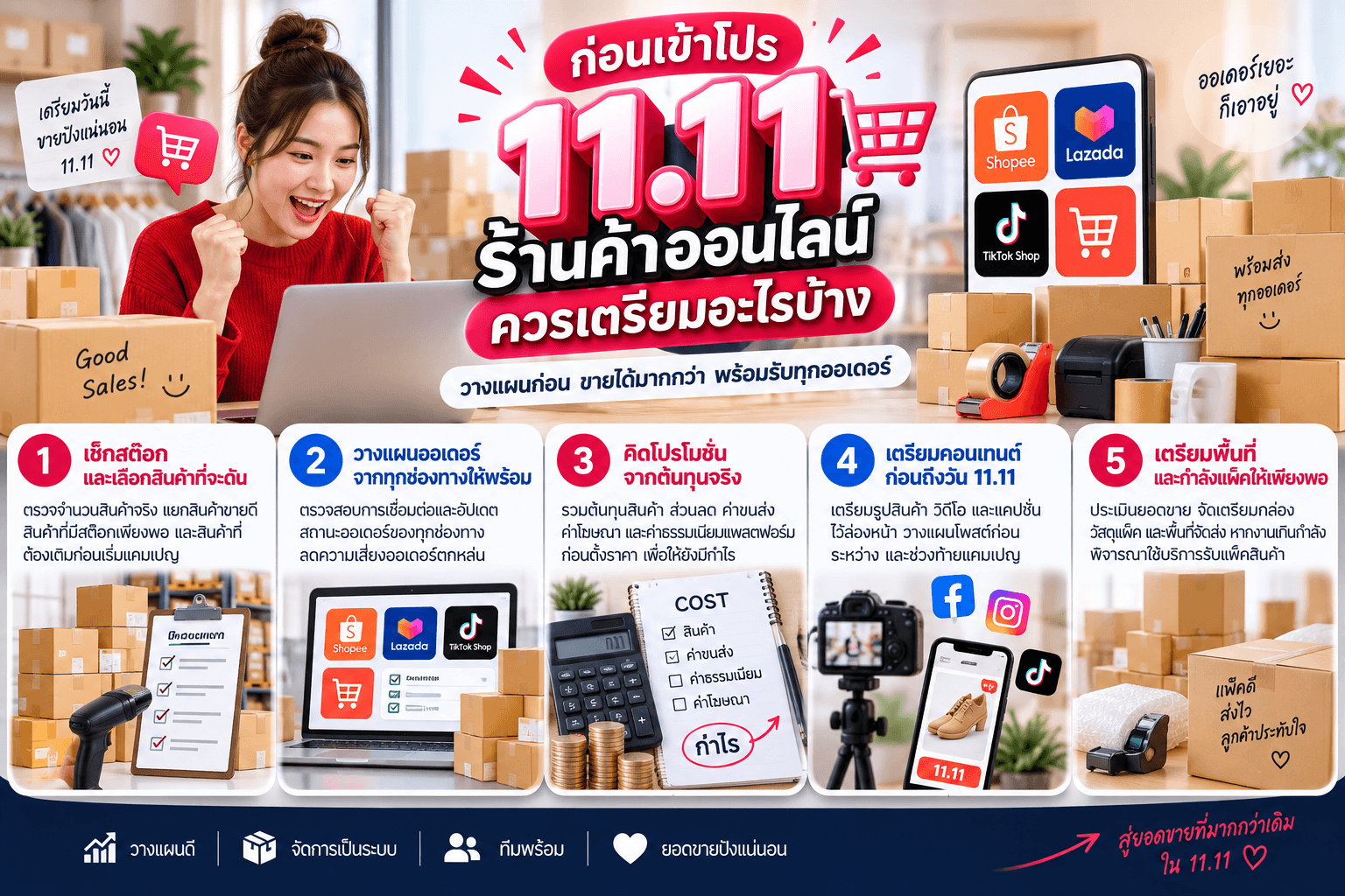 11.11 Sale สำหรับร้านค้า เตรียมตัวยังไงบ้าง
